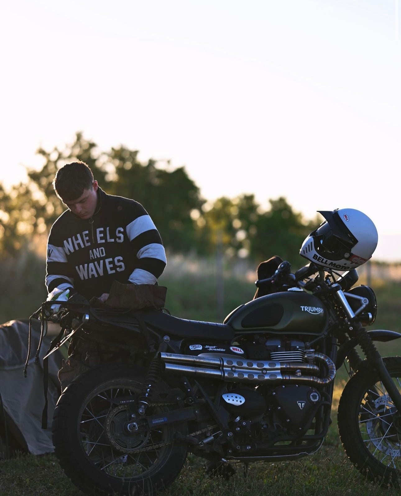 Zane on a trip to Wheels and Waves