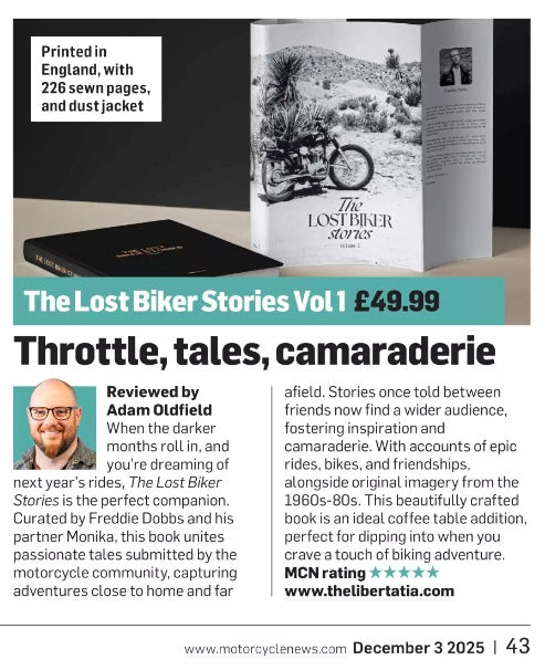 THE LOST BIKER STORIES (signed copy)