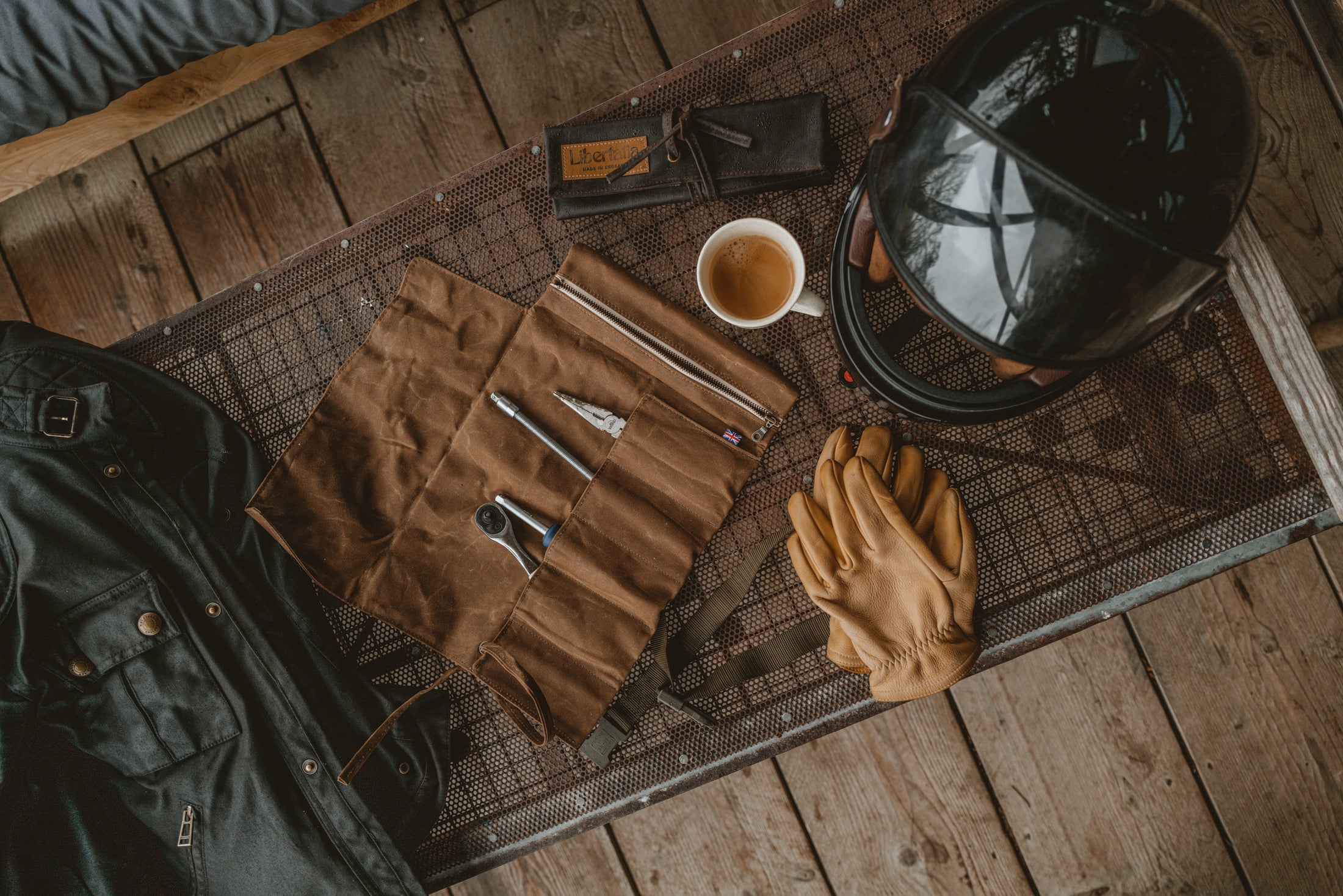 The Calima Oilskin Tool Roll